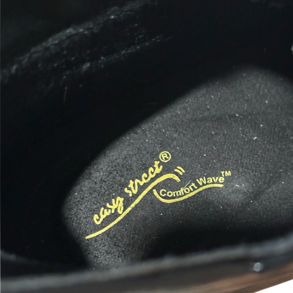 Easy Street Black Ankle Boots - Picture 11 of 12
